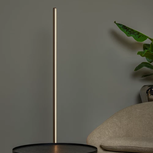 Lucide BRAGA - Lampadaire - Ø 30 cm - LED Dim. - CCT - 1x22W 2700K/4000K - Café | Premium - ambiance 1